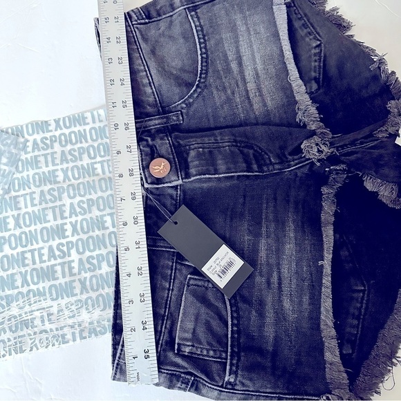 ONE Teaspoon Black Anchor Shorts Size 25 - Picture 9 of 12